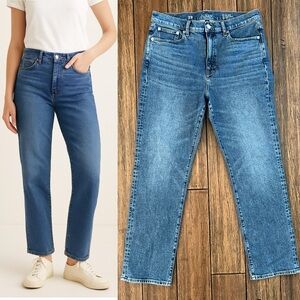 J. Crew ‘96 Straight Leg Jeans Size 29 Medium Wash High Rise Preppy Coastal Chic